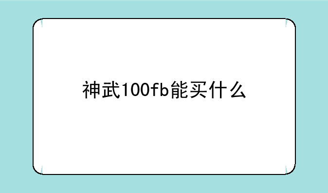 神武100fb能买什么