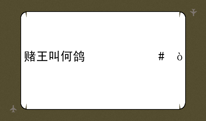赌王叫何鸿什么？