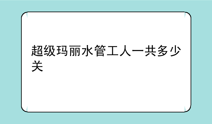 超级玛丽水管工人一共多少关