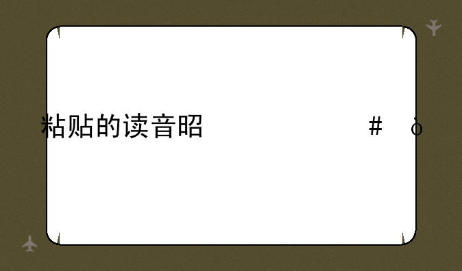 粘贴的读音是什么？