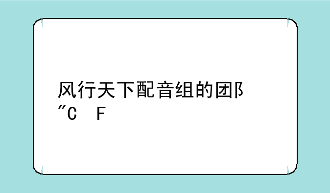 风行天下配音组的团队成