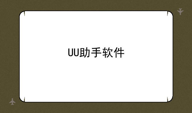 UU助手软件