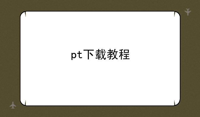 pt下载教程